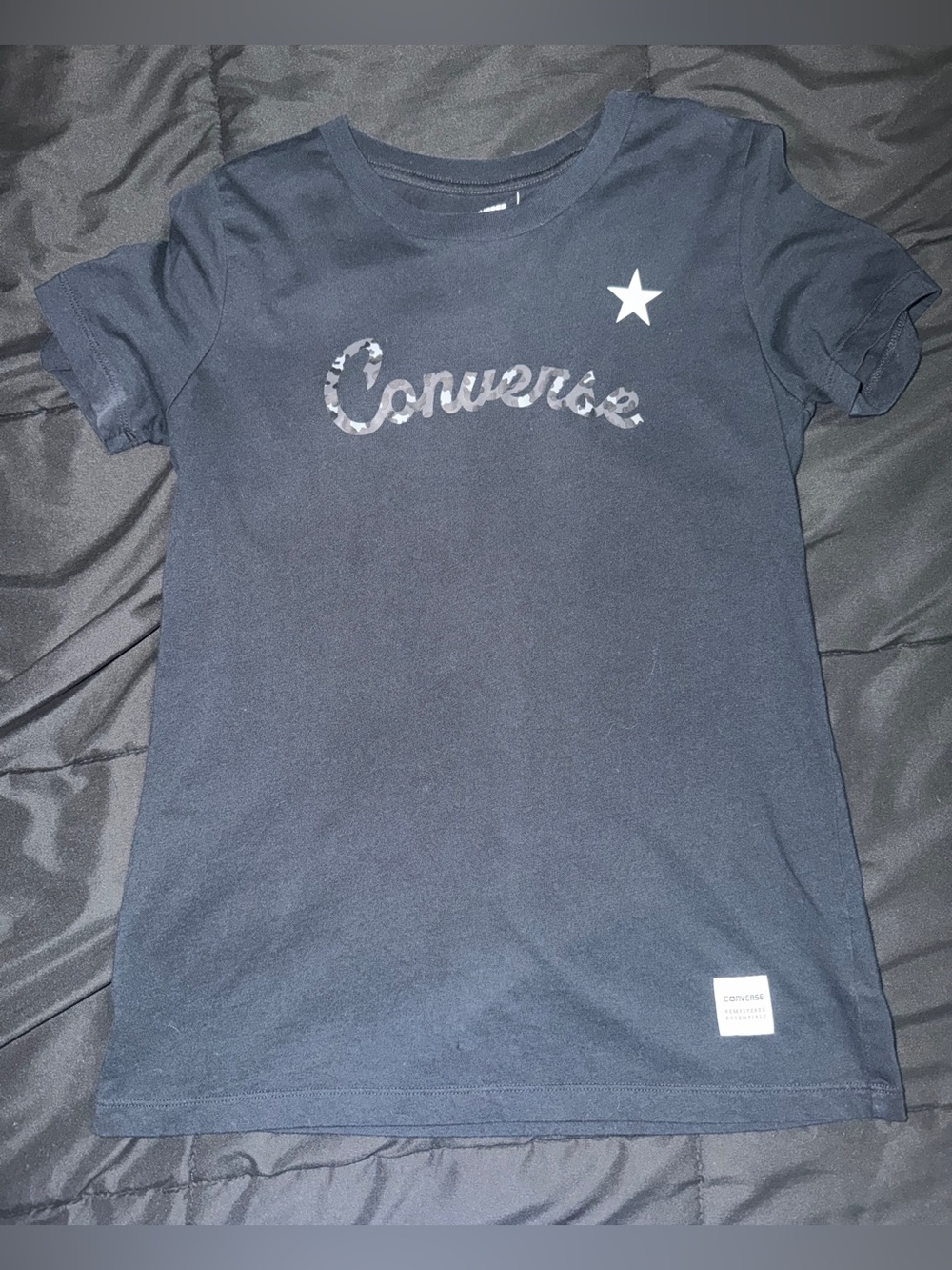 Women’s Small Converse Black Short Sleeve Graphic Tee Shirt